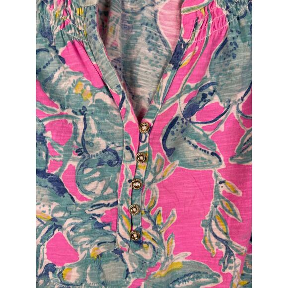 Lilly‎ Pulitzer Essie Lobsters Top in High Tide Navy Drop Size Small - Picture 9 of 11